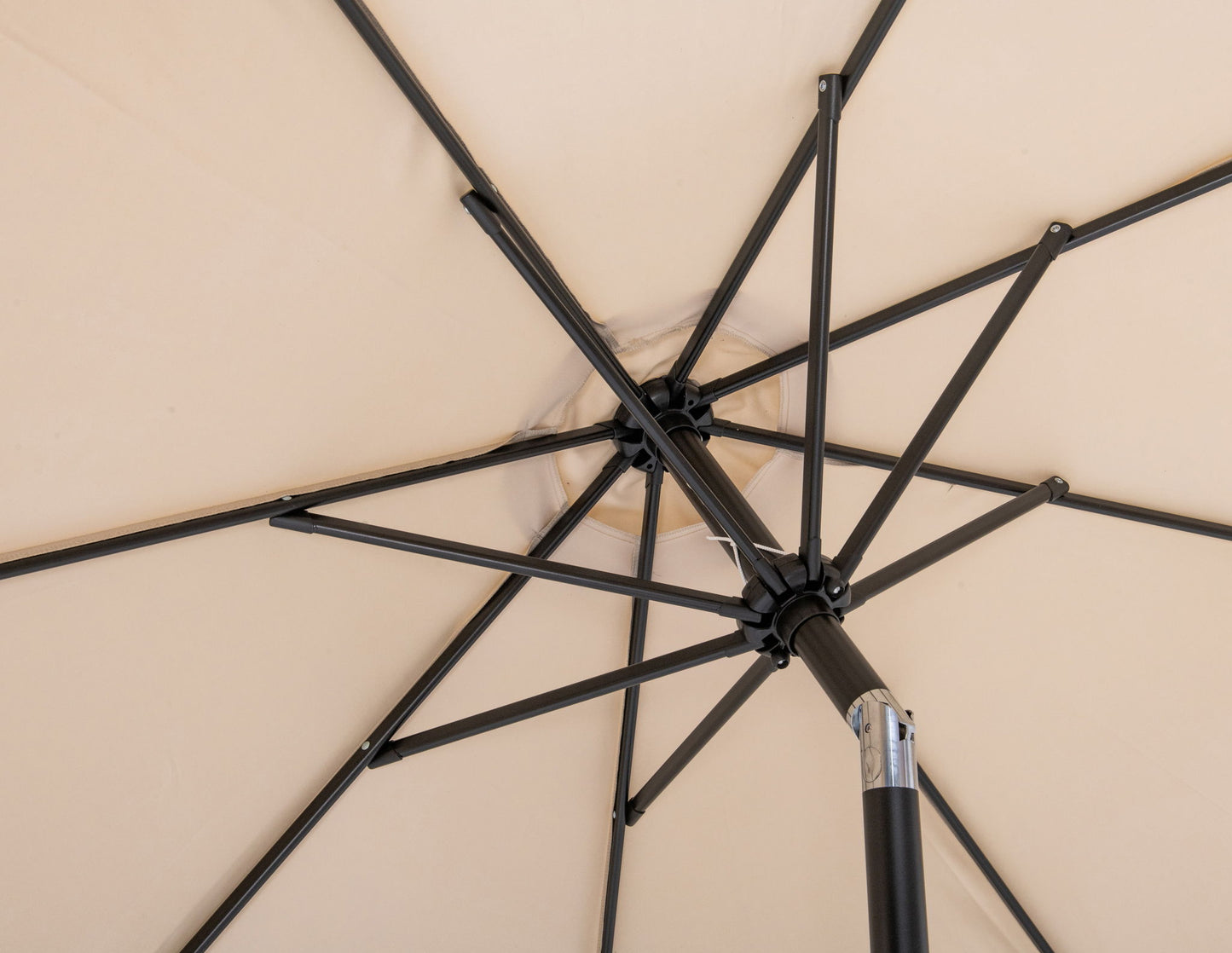 Amalfi - Patio Umbrella - Light Brown Base / Black Pole