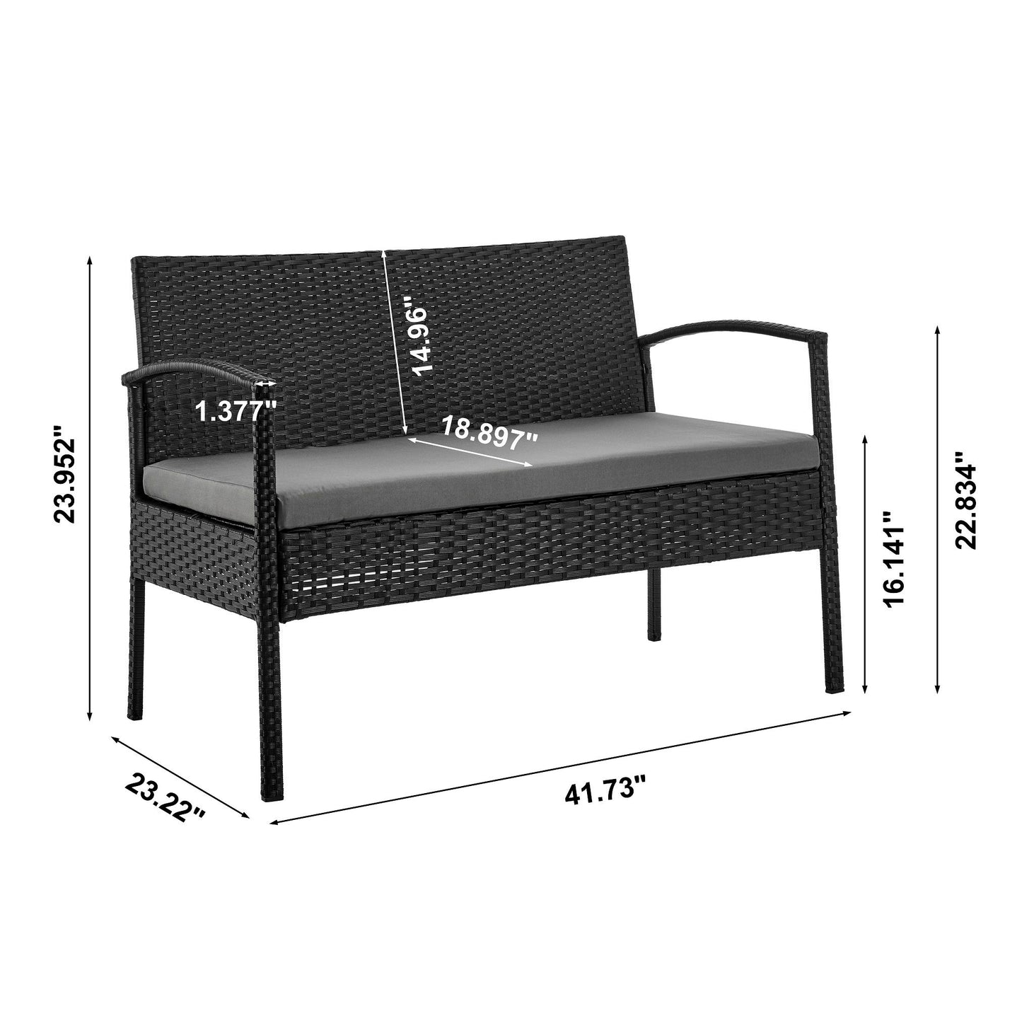 Manhattan Noli - 4-Piece Conversation Set