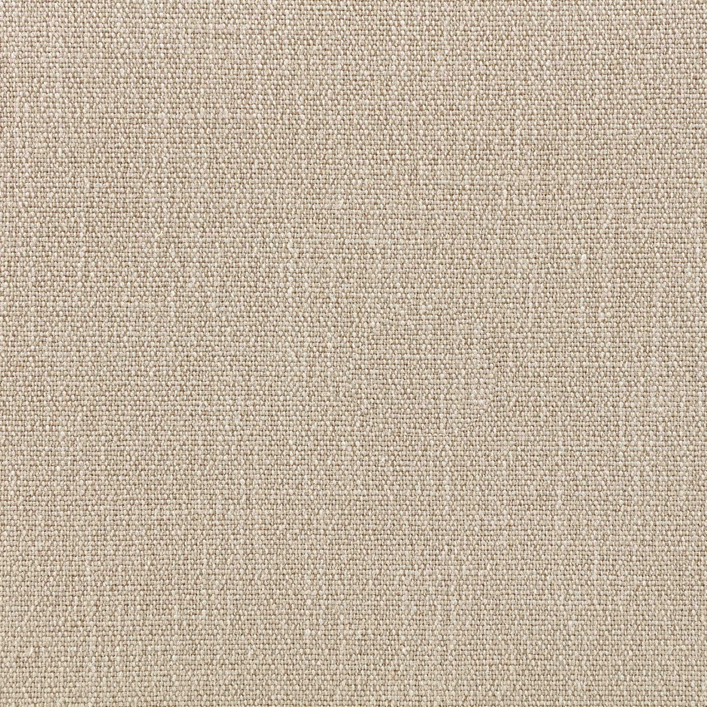 Larea - Linen Textured Fabric Upholstered Ottoman - Walnut Base
