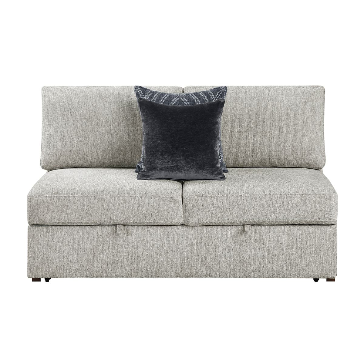 Isla Convertible Armless 2-Seater with Pull-out Bed and Click Motion Back