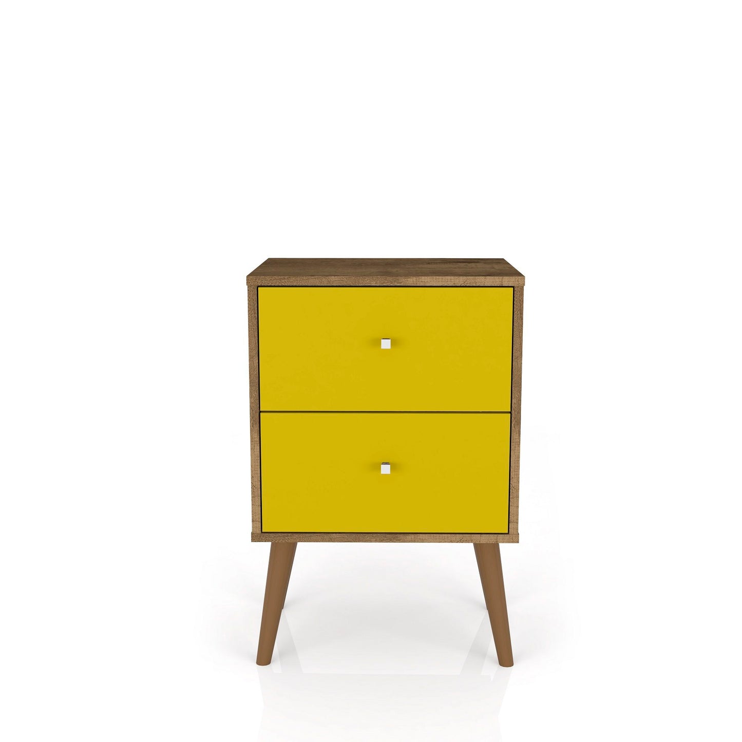 Manhattan Liberty - Nightstand With Rustic Brown Frame