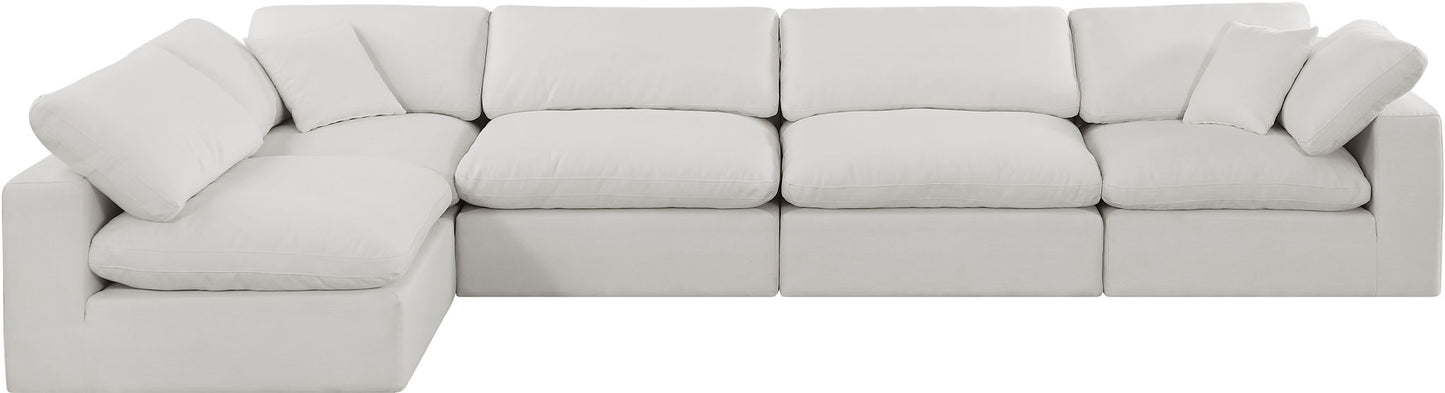 Comfy - 5 Piece Linen Modular Sectional