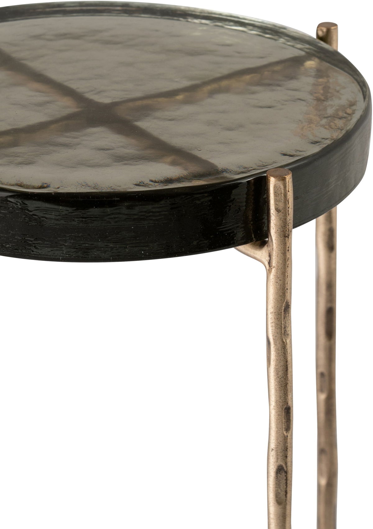 Vetra - Iron Base Bunching End Table - Brass