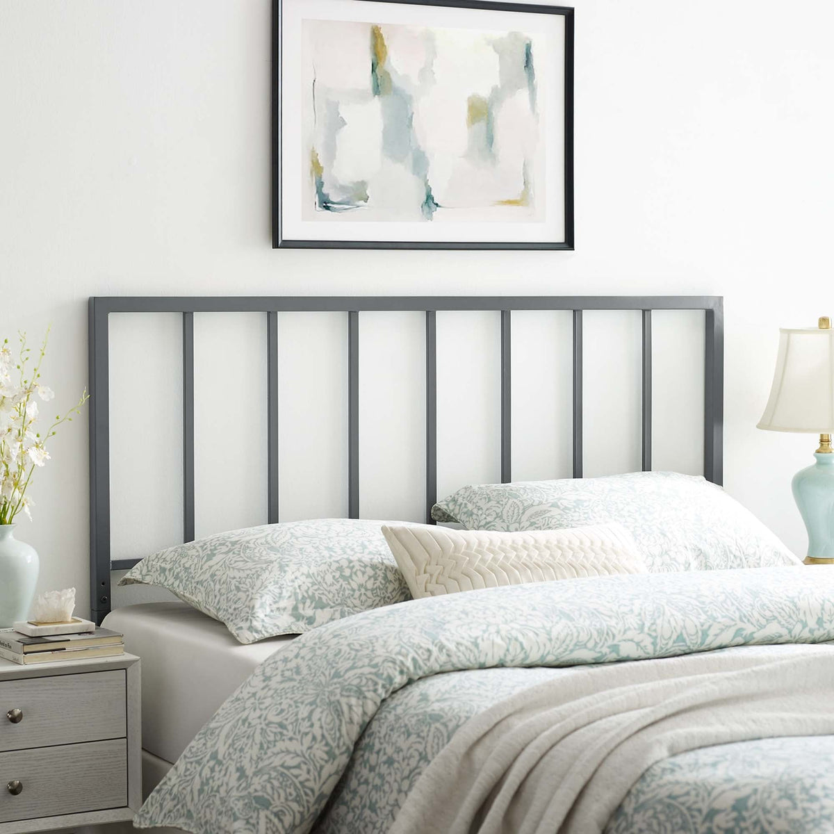 Tatum Headboard - Full, Gray
