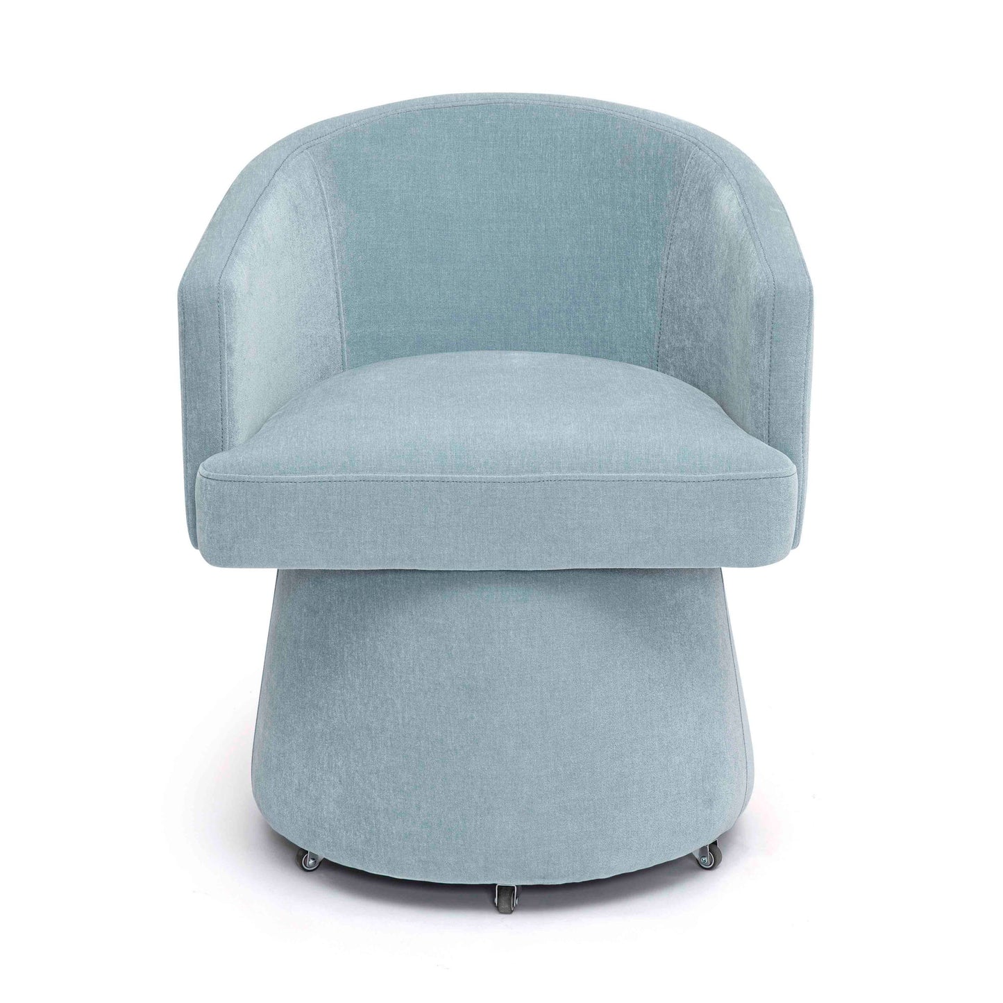 Kristen - Upcycled Chenille Rolling Desk Chair
