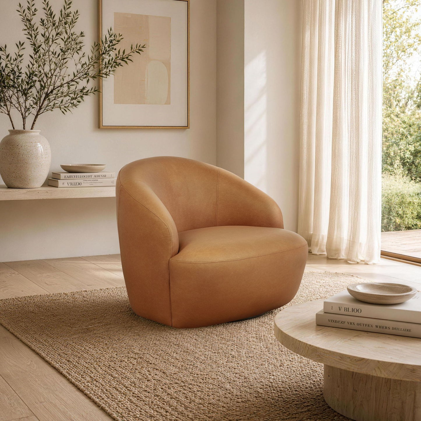 Manhattan Lukas - Upholstered Swivel Accent Chair