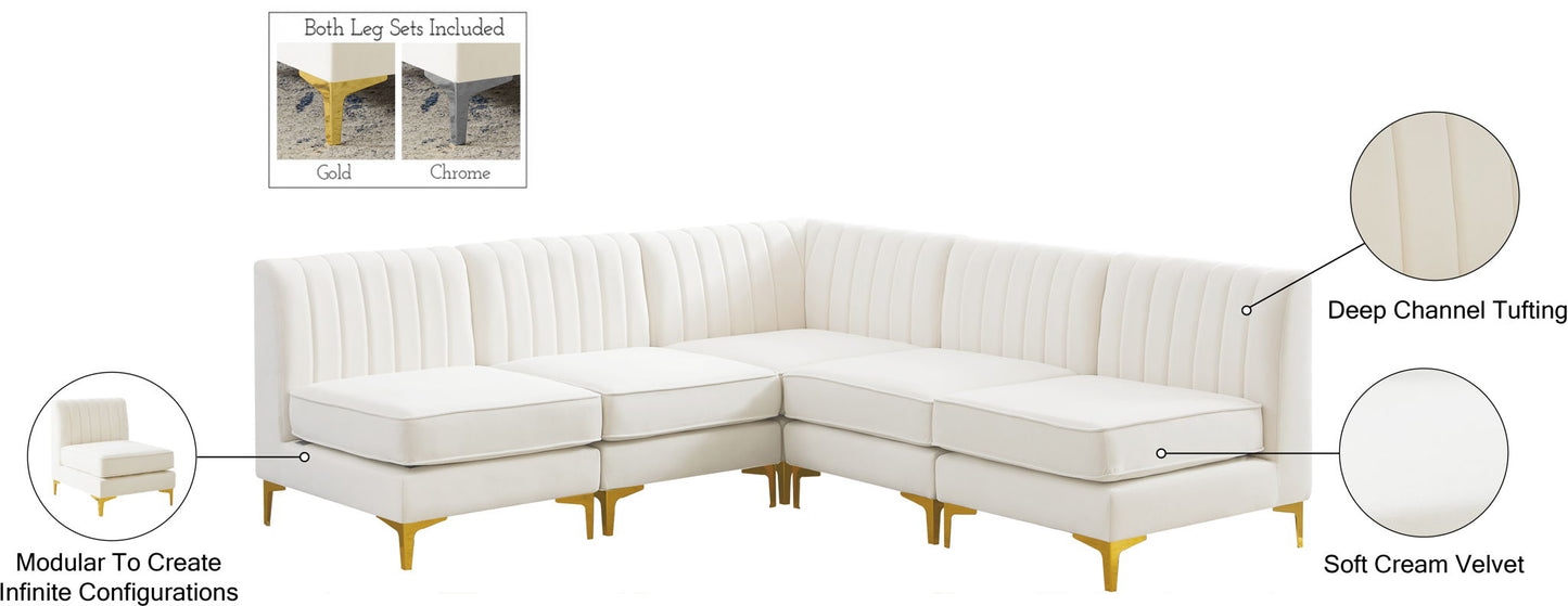 Alina - 5 Piece Armless Sectional