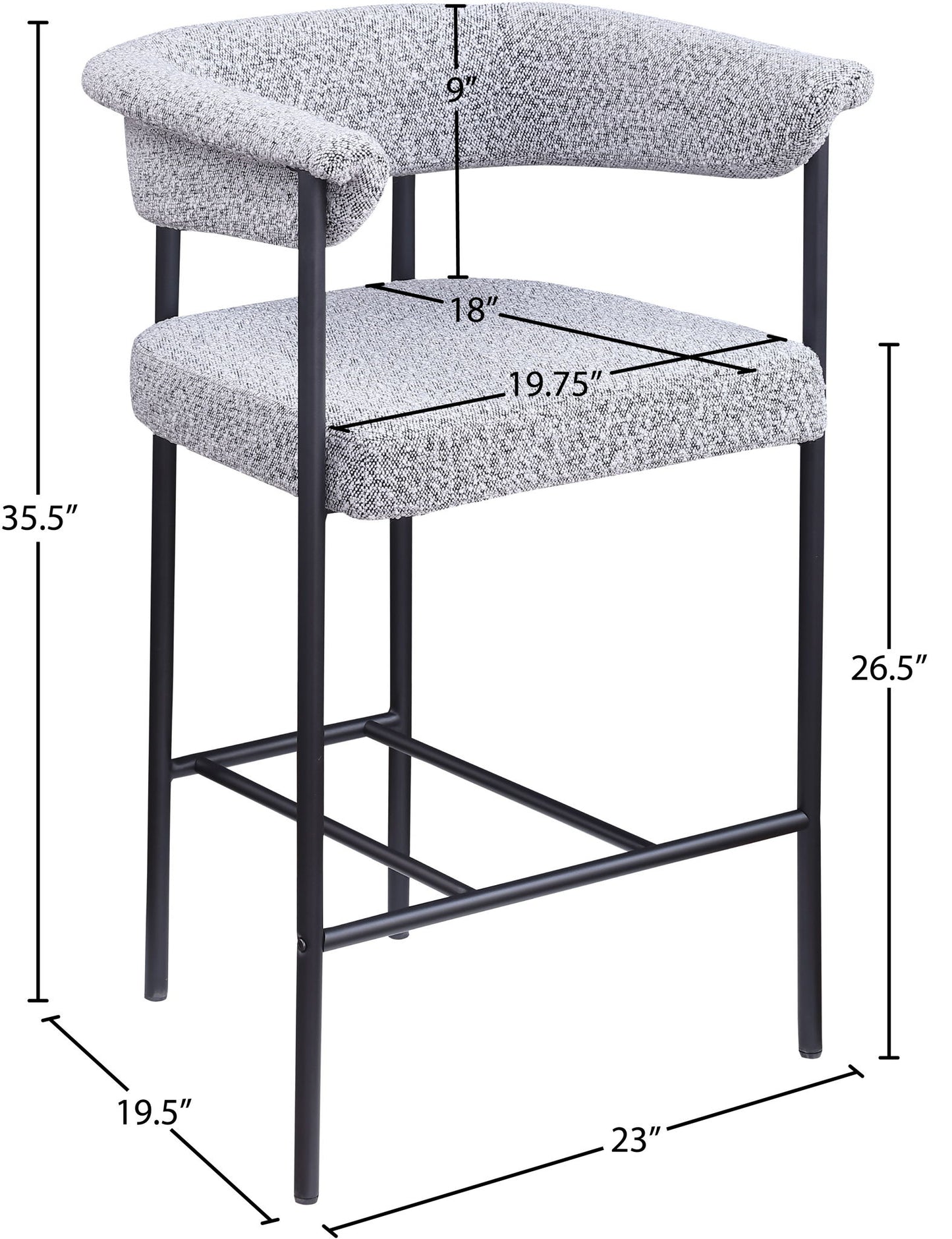 Malin - Boucle Counter Stool (Set of 2)