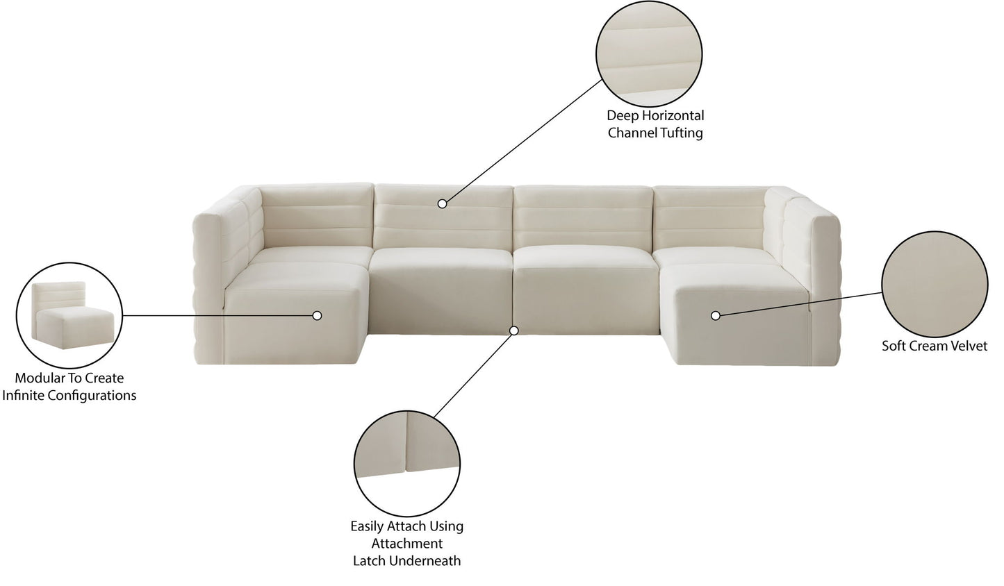 Quincy - 6 Piece Modular Sectional