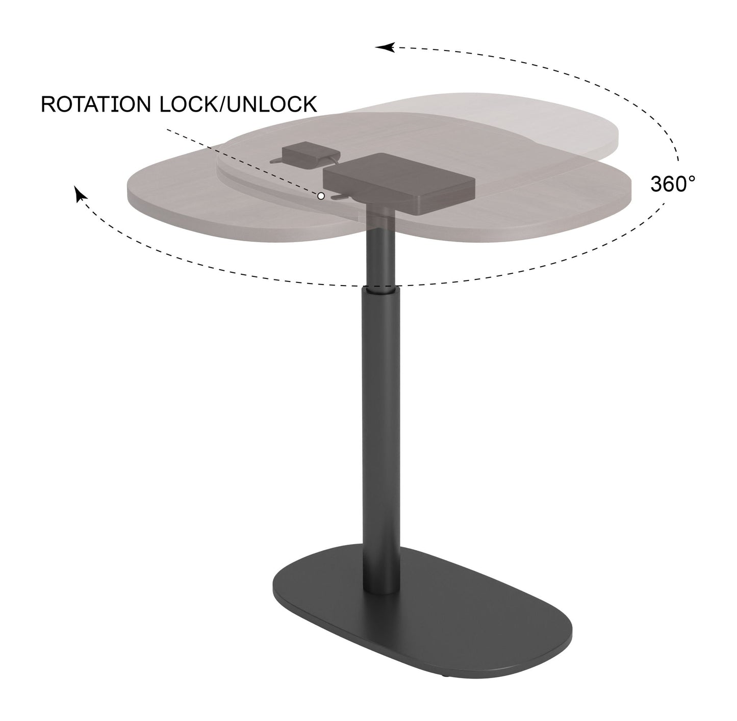 Buddy - Adjustable Rotating Side Table