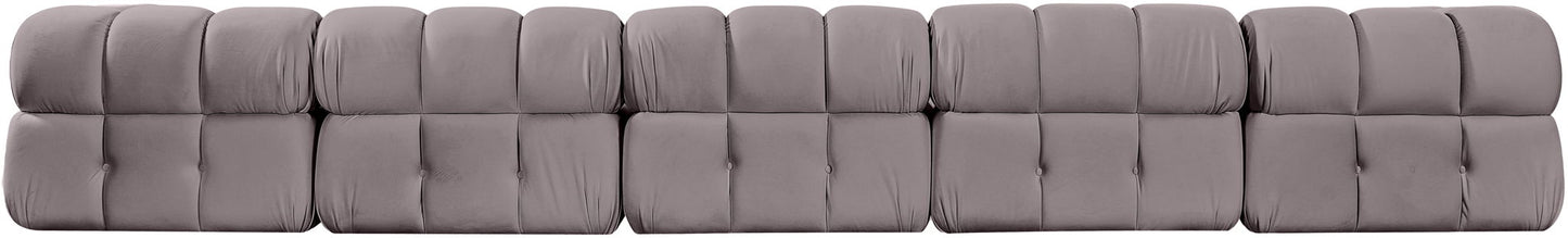 Orin - Fabric Velvet 5 Piece Modular Sofa