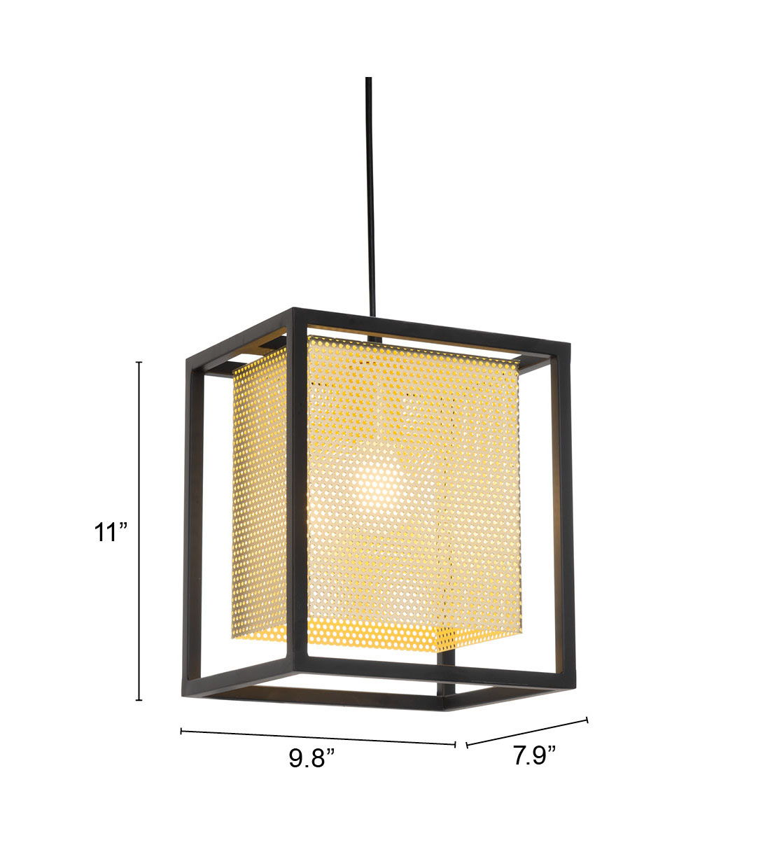 Yves - Ceiling Lamp - Gold / Black