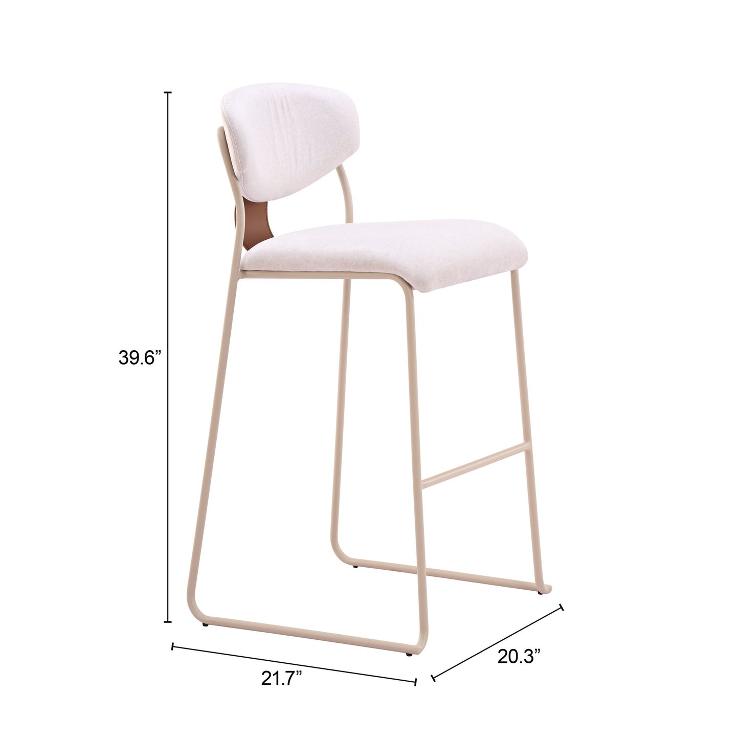 Meadow - Barstool (Set of 4) - White