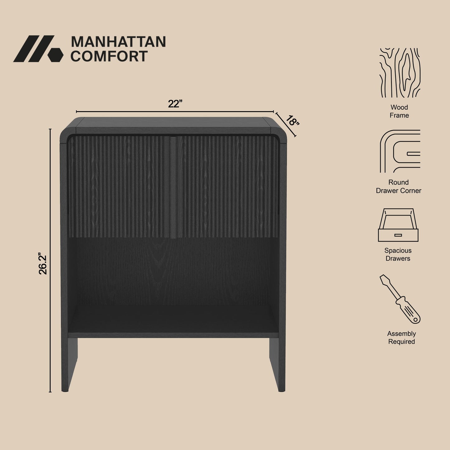 Manhattan Novara - Nightstand