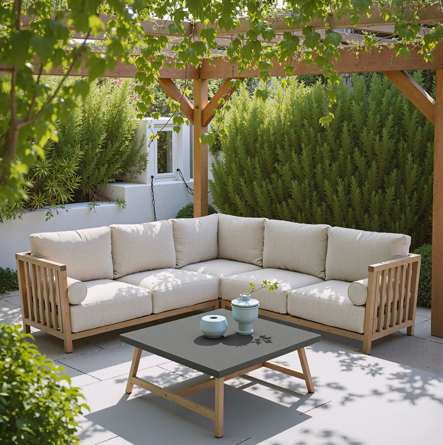 Kert - Outdoor Coffee Table - Gray