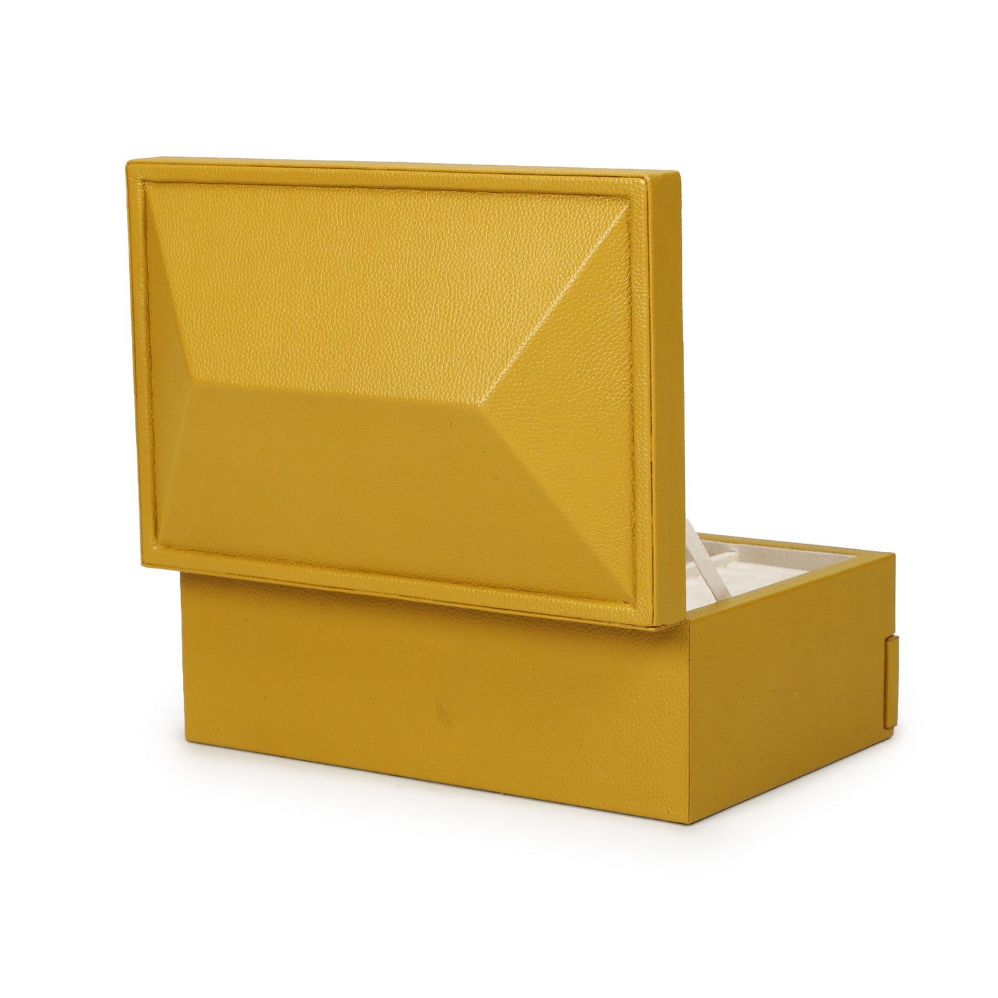 Knox - Vegan Leather Contract-Grade Jewelry Box - Mustard Yellow