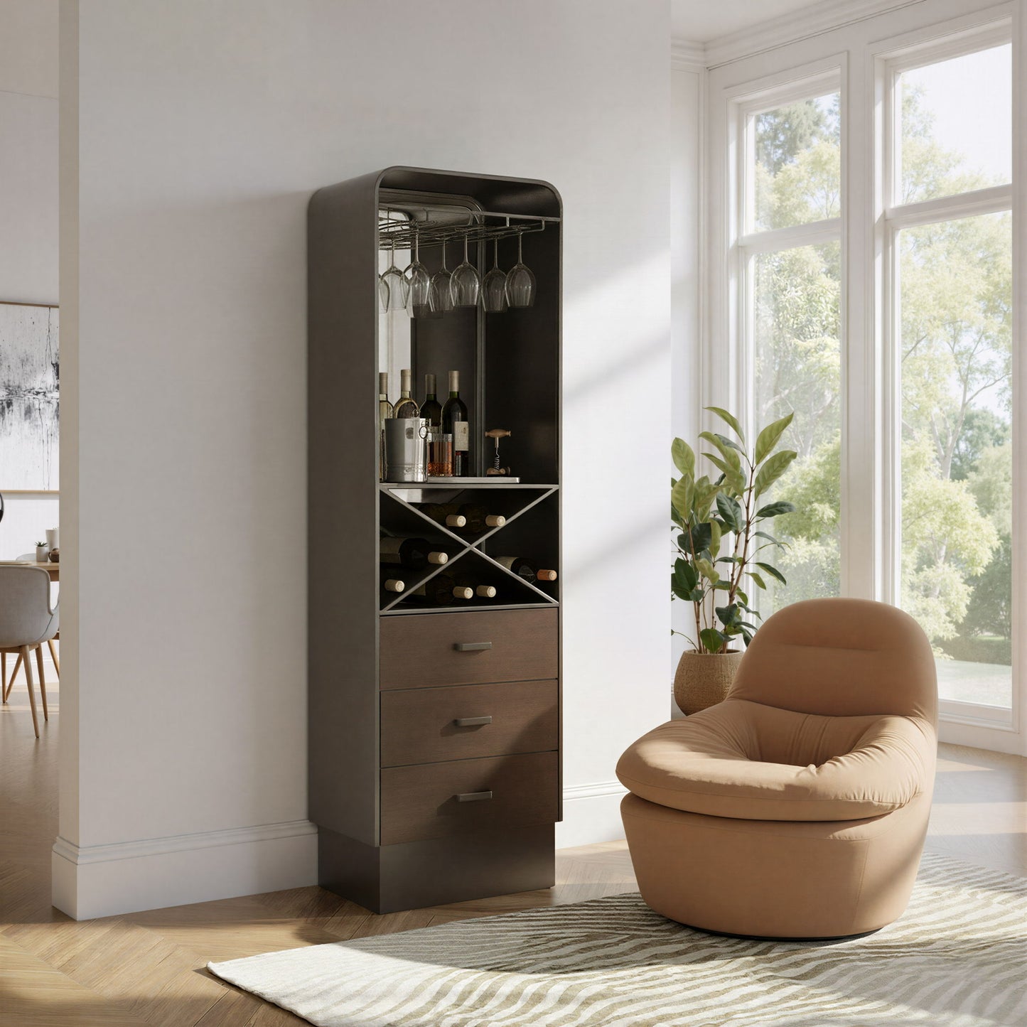 Hole - Bar Cabinet - Bronze