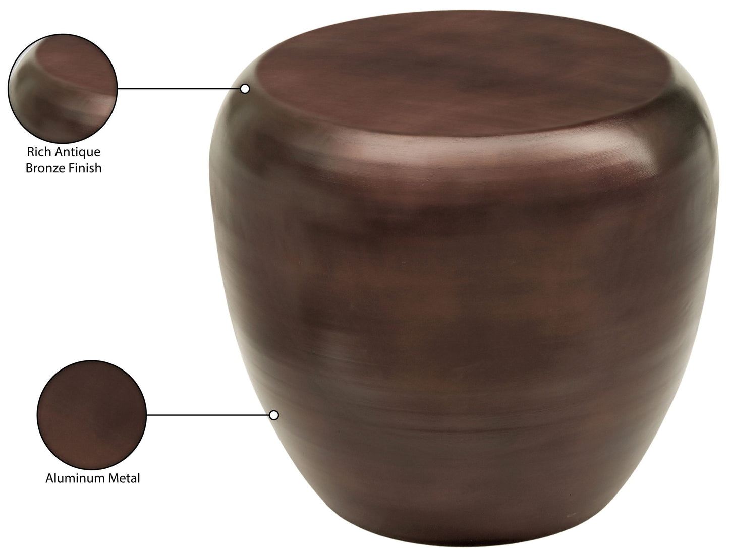 Capsule - Aluminum End Table