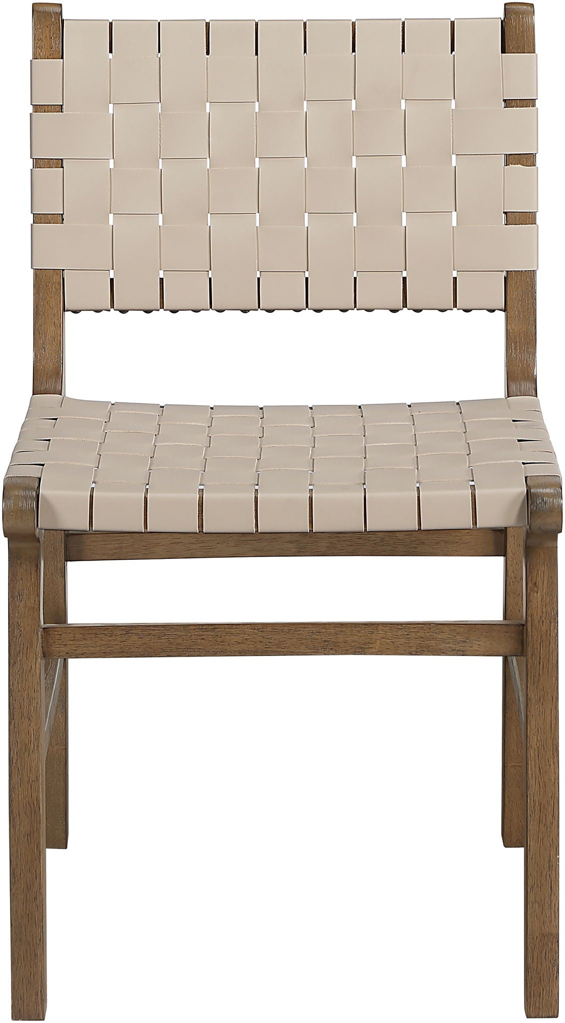 Entwine - Vegan Leather Upholstered Dining Chair - Painted Brown