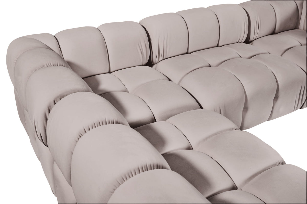 Orin - 6 Piece Modular Sectional (3 Modular Chairs, 2 Corner Chairs & Ottoman)