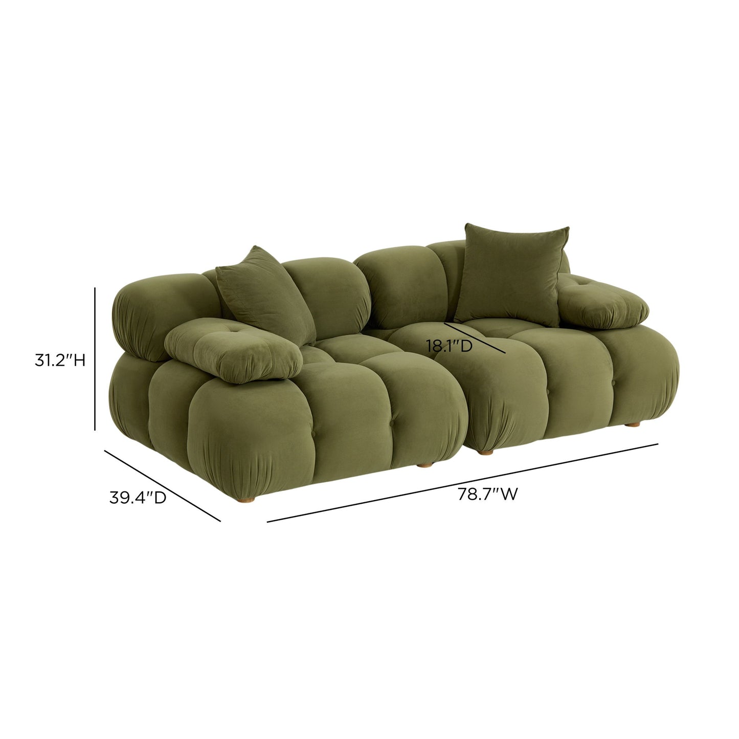 Calliope - Modular Loveseat