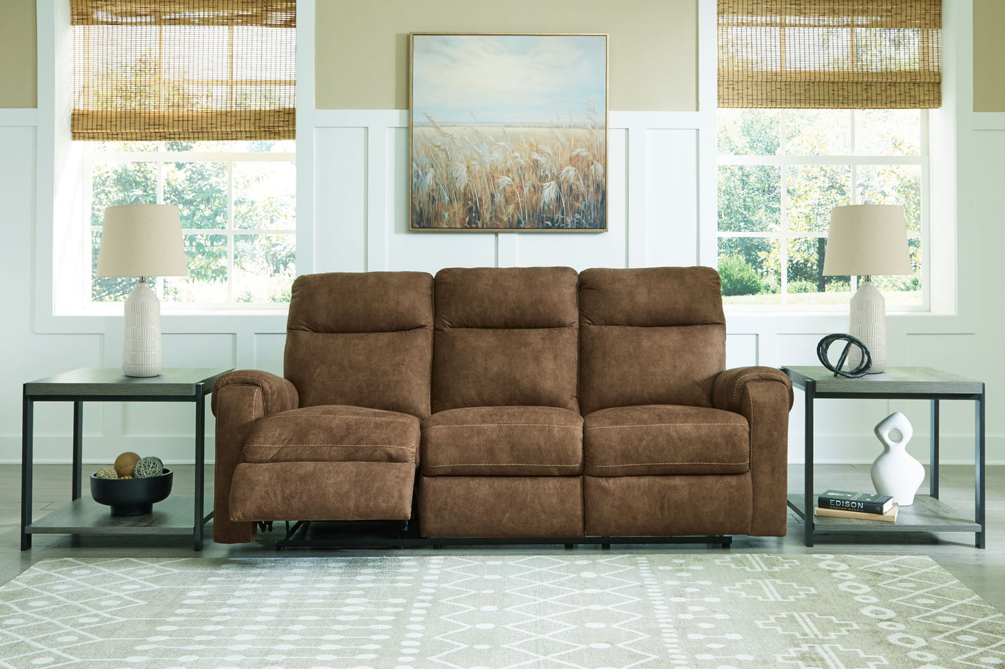 Edenwold - Reclining Sofa - Brindle