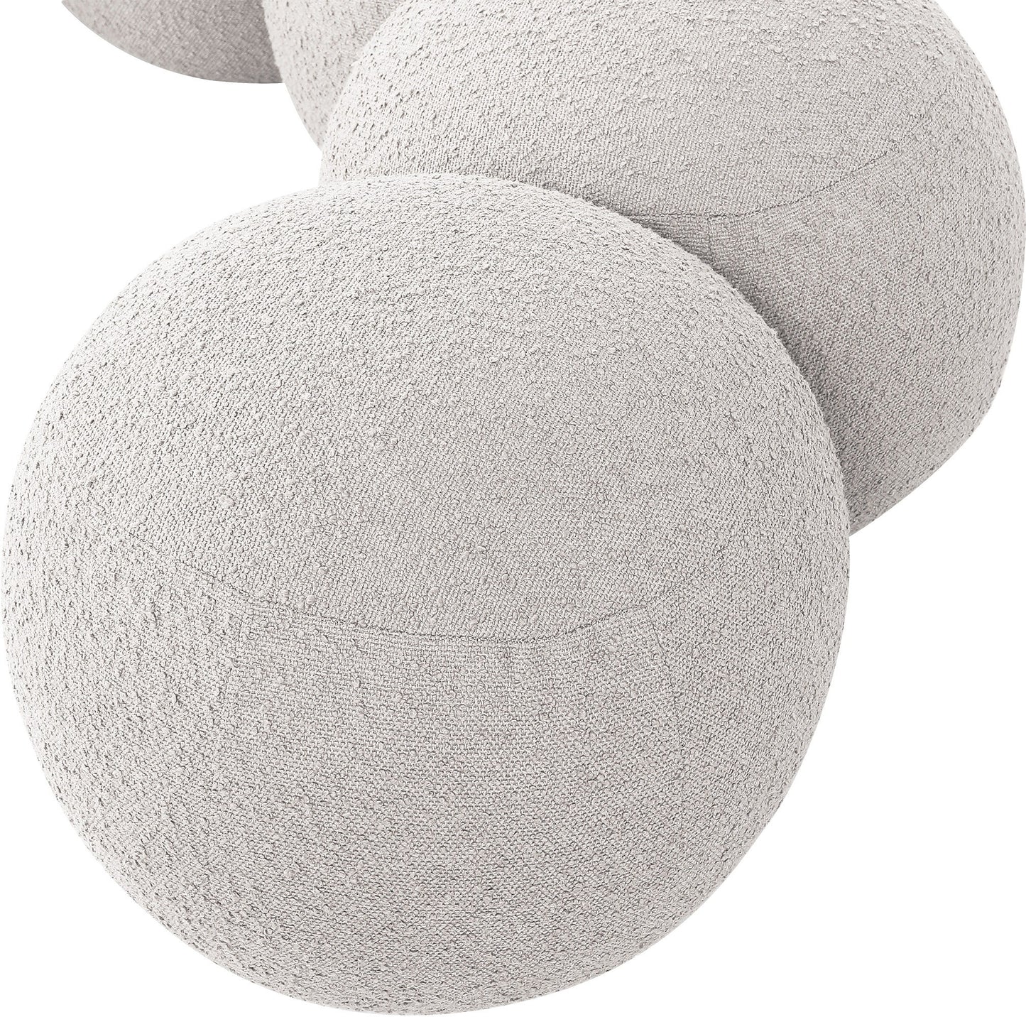 Apollo - Boucle Fabric Bench