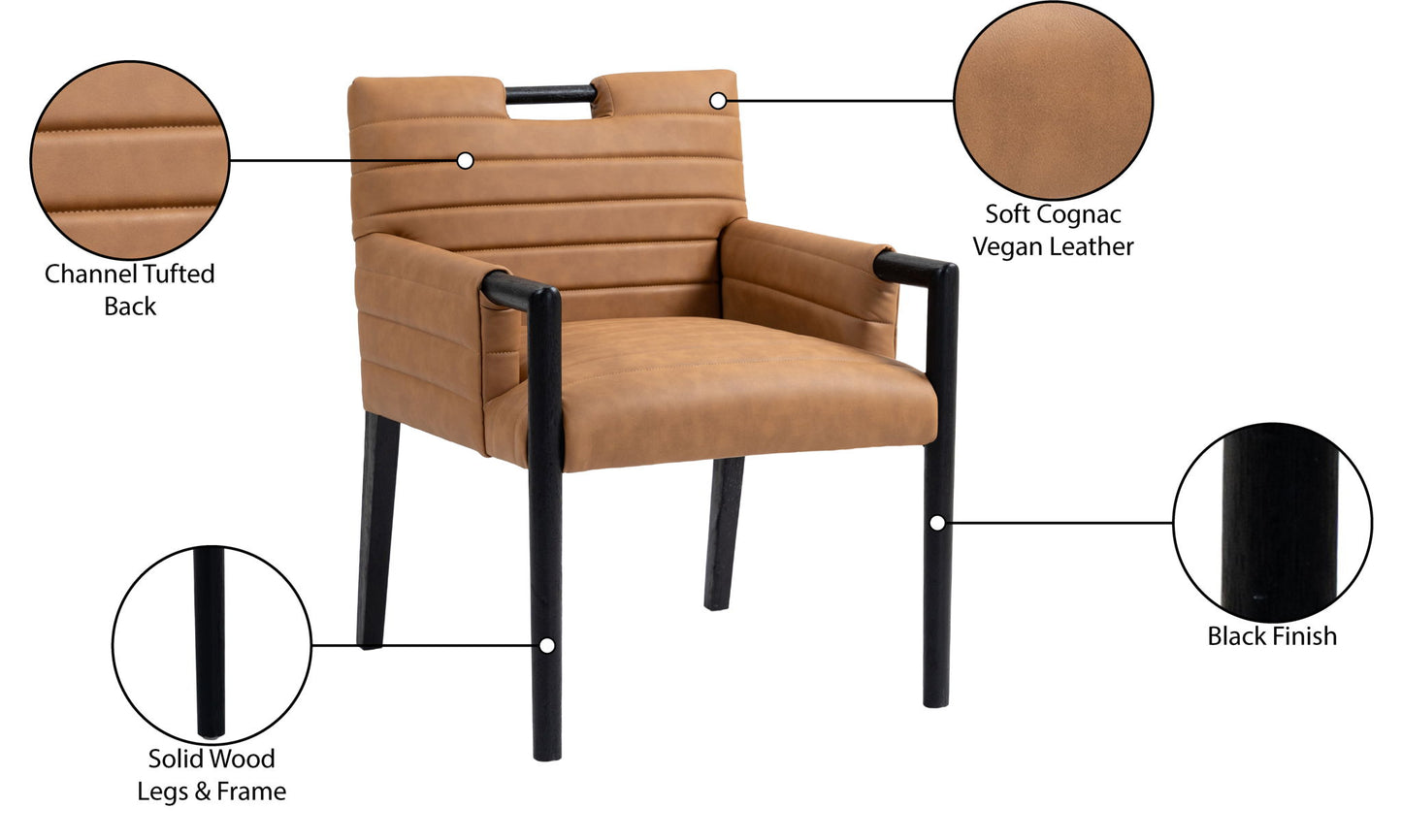 Aimee - Dining Arm Chair - Black Legs