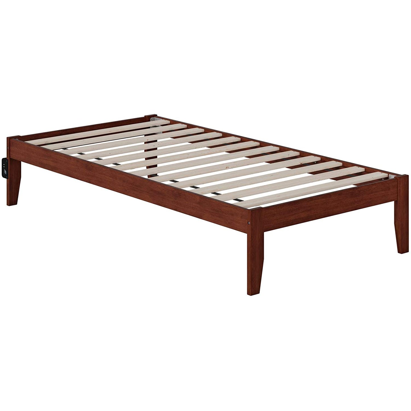 Wood Platform Bed With Storage Space